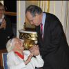 Marie-Louise Carven à Paris le 16 novembre 2010 pour la remise de sa Légion d'honneur par le ministre Frédéric Mitterrand. 