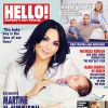 Martine McCutcheon pose avec son bébé Rafferty en couverture du magazine Hello! (16 mars 2015)