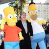 Le créateur de la série "The Simpsons", Matt Groening honoré sur le Hollywood Walk of Fame à Los Angeles, le 14 février 2012.