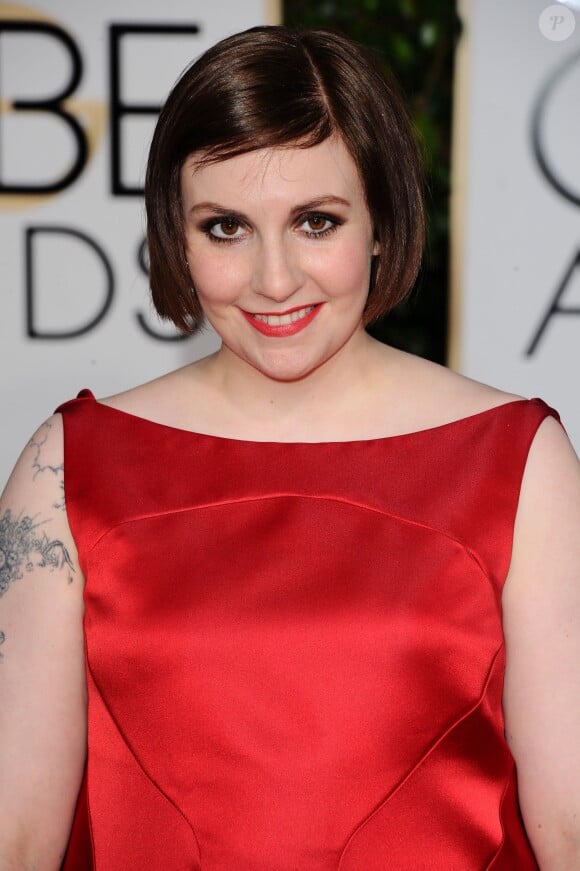 Lena Dunham - 72e cérémonie annuelle des Golden Globe Awards à Beverly Hills, le 11 janvier 2015.