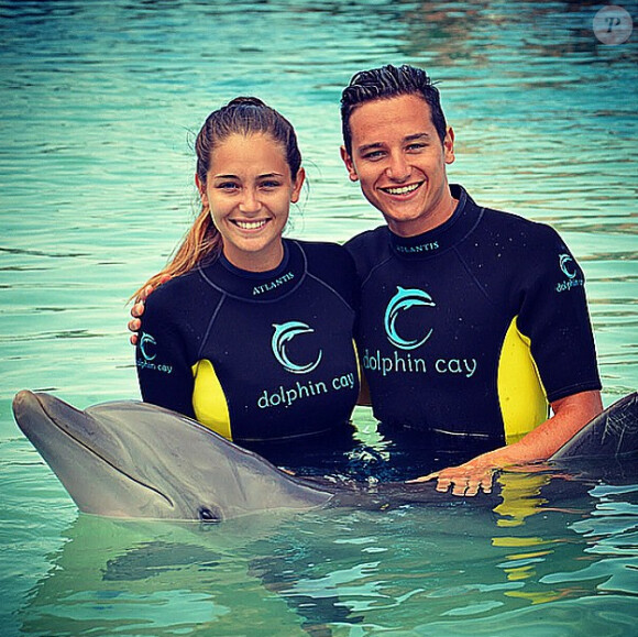 Florian Thauvin et sa compagne Charlotte Pirroni en vacances aux Bahamas - juin 2015