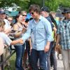 Tom Cruise sur le tournage du film "Mena" à Atlanta, le 21 mai 2015.