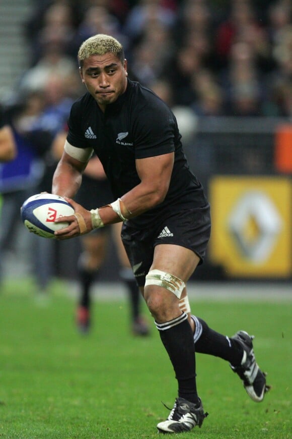 Jerry Collins lors de la rencontre France - Nouvelle-Zélande au Stade de France à Saint-Denis, le 18 novembre 2006