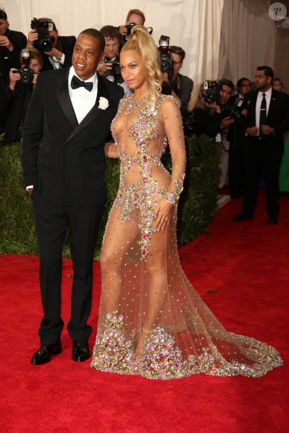 Beyoncé Knowles et Jay-Z - Soirée Costume Institute Gala 2015 (Met Ball) au Metropolitan Museum, célébrant l'ouverture de Chine: à travers le miroir à New York. Le 4 mai 2015.  