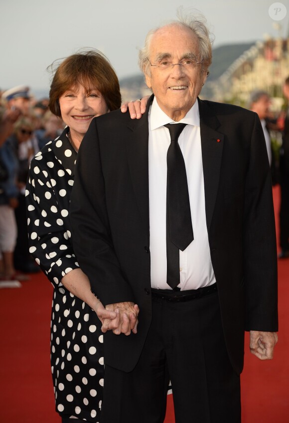 Michel Legrand et sa femme Macha Méril lors de la soirée de clôture du 29ème Festival de Cabourg à Cabourg, le 13 juin 2015.