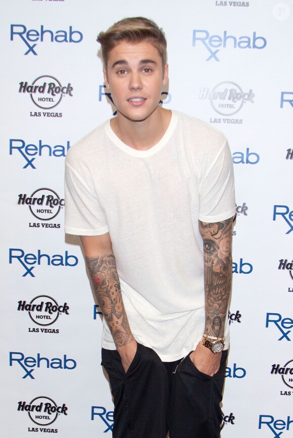 Justin Bieber à la soirée "Mayweather Vs. Pacquiao" à Las vegas, le 2 mai 2015 