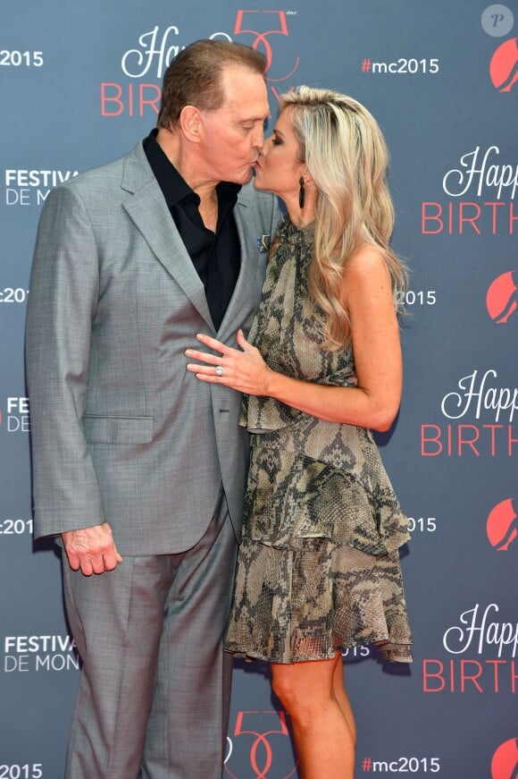 Lee Majors et sa femme Faith - Soirée anniversaire du 55ème festival de télévision de Monte-Carlo à Monaco. Le 16 juin 2015 