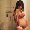 Enceinte de son deuxième enfant Hilaria Baldwin a ajouté une photo à son compte Instagram, le 21 mai 2015
