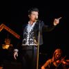 Exclusif - Vincent Niclo et la violoniste Anne Gravoin - Vincent Niclo en concert à l'Olympia à Paris le 8 février 2015.