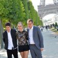 Cara Delevingne, Nat Wolff et John Green - Photocall du film "La Face Cach&eacute;e de Margo" (Paper Towns) au Champ-de-Mars le 17 juin 2015 &agrave; Paris. 