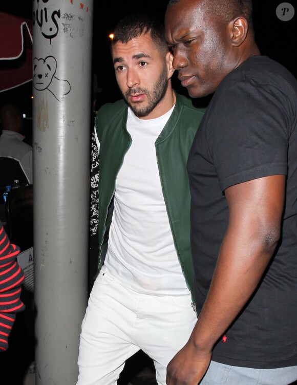 Karim Benzema au Hooray Henry's nightclub à West Hollywood, le 19 juin 2015.