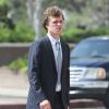 Exclusif - Conrad Hilton arrive au tribunal à Los Angeles avec ses parents Kathy et Rick Hilton, le 16 juin 2015. Conrad a été arrêté l'année dernière après avoir insulté des voyageurs sur un vol Londres/Los Angeles de la compagnie British Airways en juillet dernier.  
