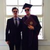 Conrad Hilton et son frère diplômé Barron, sur Instagram le 9 mai 2015