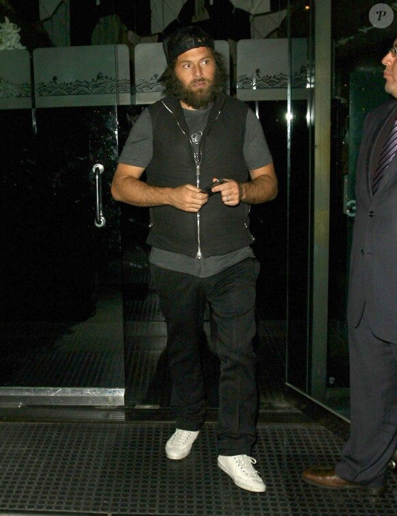 Rick Salomon à la sortie du restaurant « Mr Chow» à Beverly Hills, le 9 janvier 2015