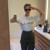 Tallulah Willis veut elle aussi copier le look de sa mère Demi Moore et rend hommage à son look dans le film A Armes Egales, sur Instagram le 31 mai 2015