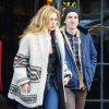 Exclusif - Scout Willis et son petit ami à la sortie de l'hôtel "The Bowery" à New York, le 19 mars 2015 