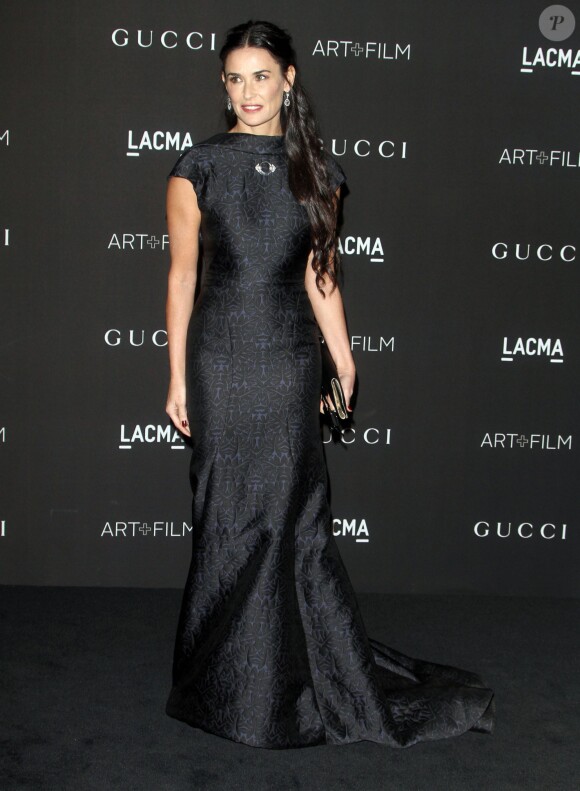 Demi Moore (robe Zac Posen) - Soirée "LACMA Art + Film Gala" à Los Angeles le 1er novembre 2014.