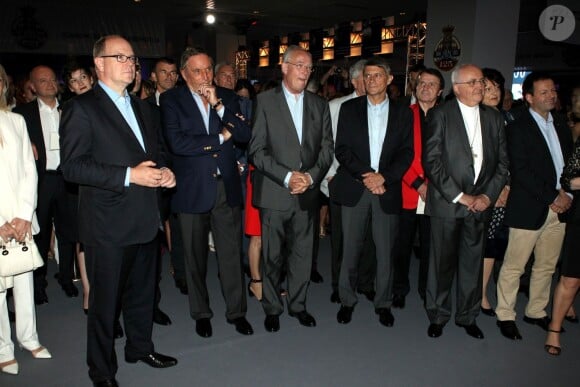 Exclusif - Le prince Albert II de Monaco, Michel Boeri (le président de l'ACM), guest - Fête pour les 125 ans de l'Automobile club de Monaco (ACM) au Grimaldi Forum de Monaco, le 25 juin 2015.