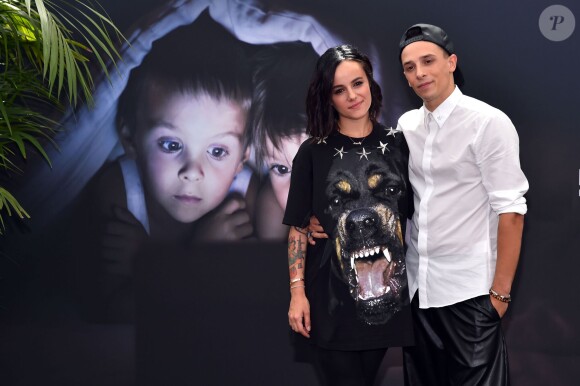 Alizée et son compagnon Grégoire Lyonnet - Jour 1 - Photocall lors du 55ème festival de télévision de Monte-Carlo à Monaco. Le 14 juin 2015.
