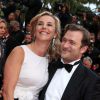 Laurence Ferrari et son mari Renaud Capuçon - Montée des marches du film "Irrational Man" (L'homme irrationnel) lors du 68e Festival International du Film de Cannes, à Cannes le 15 mai 2015.