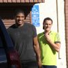 Michael Sam et son fiancé Vito Cammisano à Hollywood, le 13 mars 2015