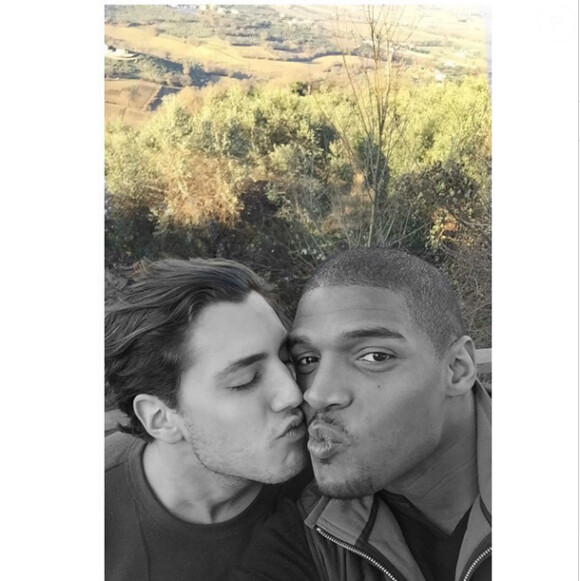 Michael Sam et Vito Cammisano - photo publiée sur le compte Instagram de Michael Sam le 4 janvier 2015