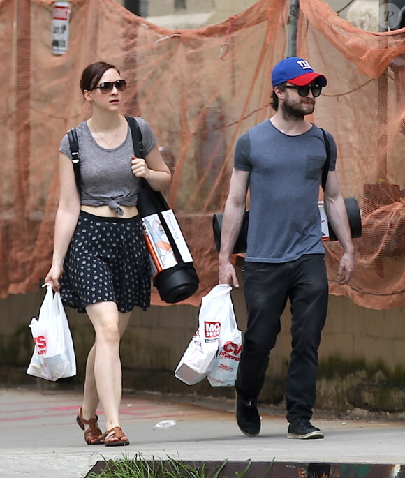 Daniel Radcliffe et Erin Darke à New York le 1er juillet 2015.