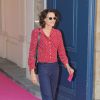 Inès de la Fressange lors du défilé Schiaparelli (collection haute couture automne-hiver 2015-2016) à l'hôtel d'Evreux. Paris, le 6 juillet 2015.