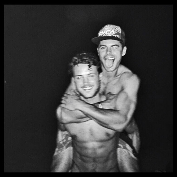 Zac Efron et son frère Dylan - Instagram, juillet 2015