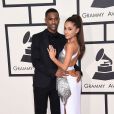  Big Sean et sa petite-amie Ariana Grande - 57&egrave;me soir&eacute;e annuelle des Grammy Awards au Staples Center &agrave; Los Angeles, le 8 f&eacute;vrier 2015. 