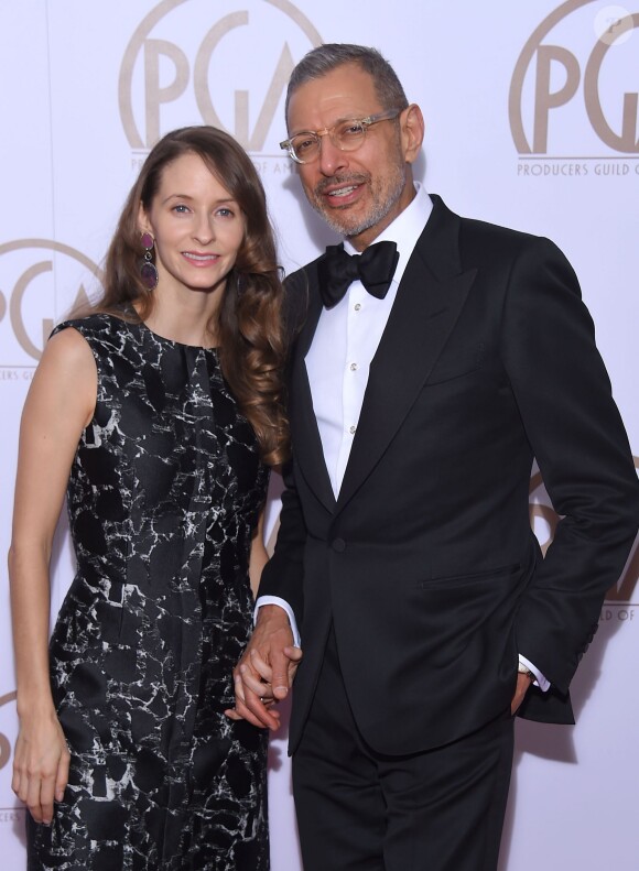 Jeff Goldblum et Emilie Livingston à la 26e soirée annuelle de "Producers Guild Of America Awards" à Century City, le 24 janvier 2015.