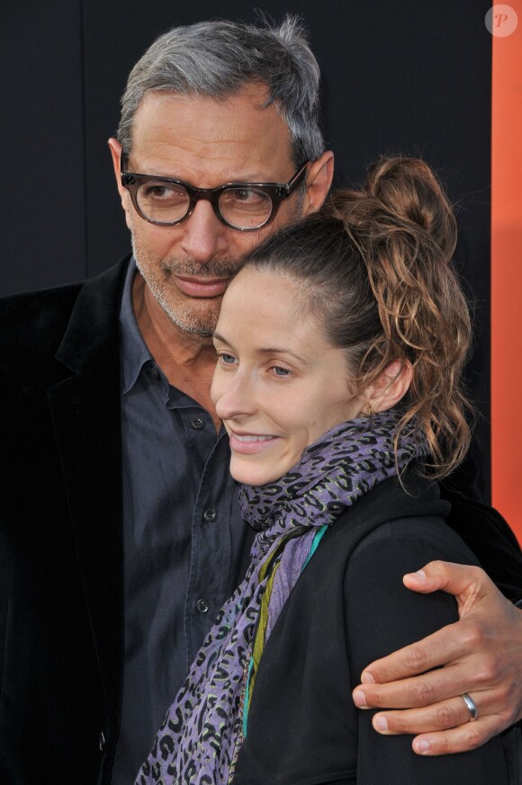 Jeff Goldblum et Emilie Livingston à Los Angeles, le 3 juin 2015.
