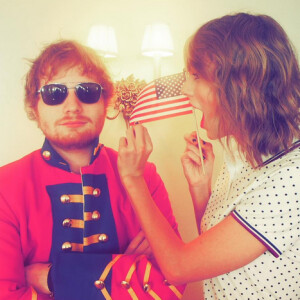 Taylor Swift et Ed Sheeran sur Instagram, le weekend du 4 juillet 2015