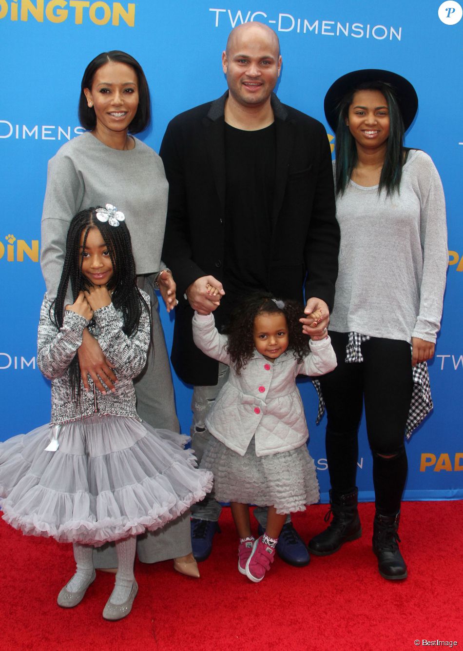 Melanie Brown (Mel B), son mari Stephen Belafonte et ses enfants Angel ...