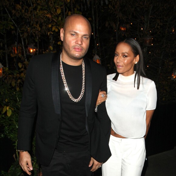 Mel B (Melanie Brown) et son mari Stephen Belafonte à la sortie du Chiltern Firehouse à Londres le 2 décembre 2014  