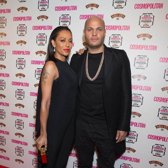 Mel B (Melanie Brown) et son mari Stephan Belafonte à la soirée "Cosmopolitan Ultimate Women Awards" à Londres, le 3 décembre 2014 