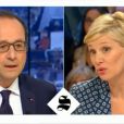 François Hollande, invité exceptionnel de Maïtena Biraben dans  Le Supplément  sur Canal+, le dimanche 19 avril 2015.