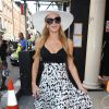 Paris Hilton dans le quartier de Mayfair à Londres le 9 juillet 2015