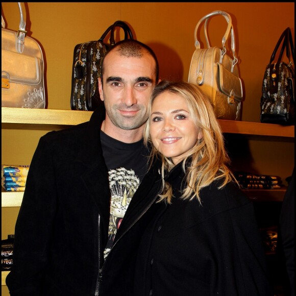 EXCLUSIF - JEROME ALONZO ET SON AMIE - SOIREE D' OUVERTURE DE LA PREMIERE BOUTIQUE DE CHRISTIAN AUDIGIER A PARIS 03/12/2007 - Paris
