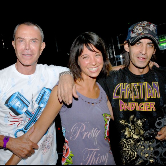 JEAN CLAUDE JITROIS, ANNE GAELLE RICCIO ET SAM LE DECOUPEUR - SOIREE "SMET" ET "CHRISTIAN AUDIGIER" AU VIP ROOM DANS LE CADRE DU SALON DU PRET A PORTER DE PARIS 03/09/2006 - Paris