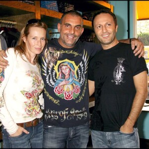 Christian Audigier avec Estelle Lefébure et Arthur Los Angeles 2007