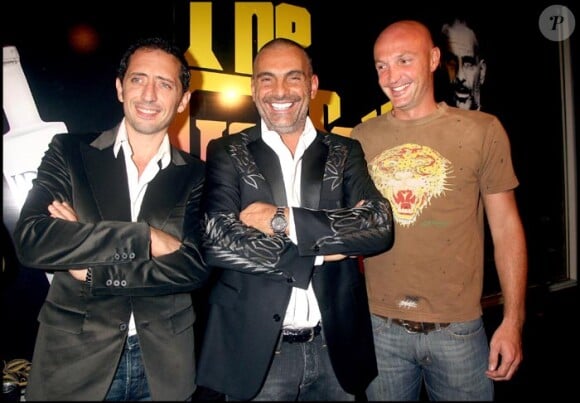 Christian Audigier avec Gad Elmaleh et Franck Leboeuf Los Angeles 2007
