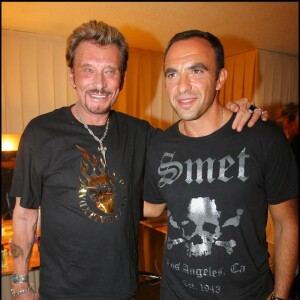 Christian Audigier avec Johnny Hallyday et Nikos