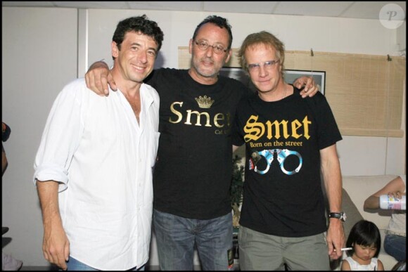 Christian Audigier avec Patrick Bruel, Jean Reno et Christophe Lambert