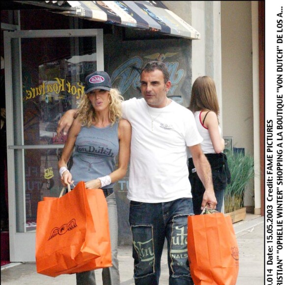 Christian Audigier avec Ophélie Winter