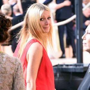 Gwyneth Paltrow lors du défilé Valentino Haute-Couture à Rome, le 9 juillet 2015.
