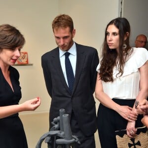 Exclusif - Andrea Casiraghi et sa femme Tatiana Santo Domingo participaient le 7 juillet 2015 au vernissage de la rétrospective organisée à la Villa Paloma (Nouveau Musée National de Monaco) consacrée au sculpteur et peintre italien Fausto Melotti.