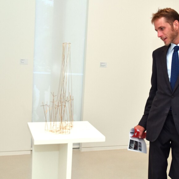 Exclusif - Andrea Casiraghi et sa femme Tatiana Santo Domingo participaient le 7 juillet 2015 au vernissage de la rétrospective organisée à la Villa Paloma (Nouveau Musée National de Monaco) consacrée au sculpteur et peintre italien Fausto Melotti.