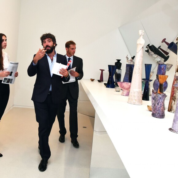 Exclusif - Andrea Casiraghi et sa femme Tatiana Santo Domingo participaient le 7 juillet 2015 au vernissage de la rétrospective organisée à la Villa Paloma (Nouveau Musée National de Monaco) consacrée au sculpteur et peintre italien Fausto Melotti.