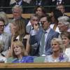Benedict Cumberbatch lors de la finale de Wimbledon opposant Novak Djokovic et Roger Federer le 12 juillet 2015